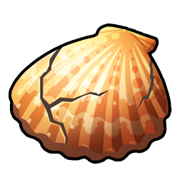 Coquillage fêlé