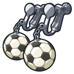 Boucles d'oreilles football