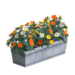 Pot de fleur jaune
