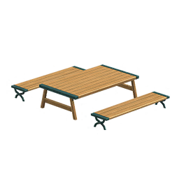 Table et bancs