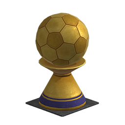 Statue de foot en or