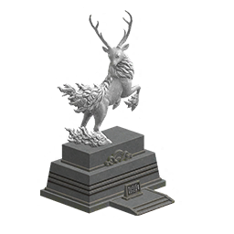 Statue de cerf géante