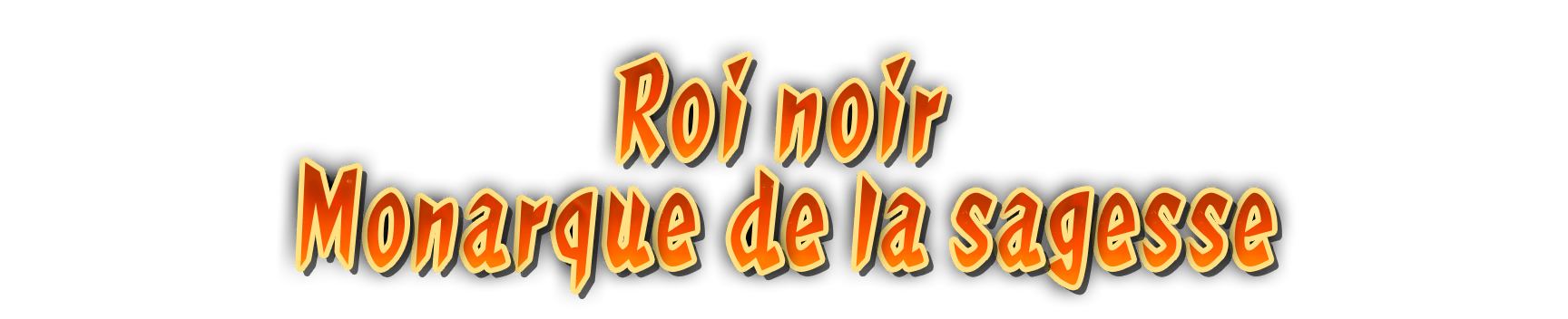 Bandeau Roi noir, monarque de la sagesse