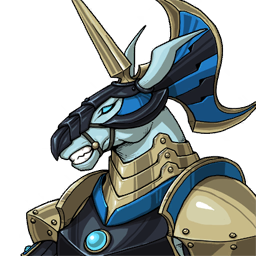 Cavalier noir, destrier cuirassé